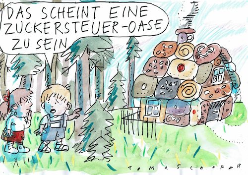 Cartoon: Zucker (medium) by Jan Tomaschoff tagged zuckersteuer,zuckersteuer