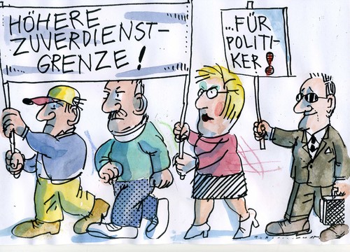 Cartoon: Zuverdienst (medium) by Jan Tomaschoff tagged soziale,ungleichheit,soziale,ungleichheit
