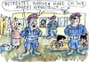 Cartoon: betreutes Wohnen (small) by Jan Tomaschoff tagged asyl,migration,fremdenhass