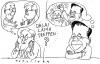 Cartoon: Dalai Lama Treffen (small) by Jan Tomaschoff tagged dalai,lama