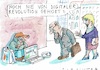 Cartoon: Digital (small) by Jan Tomaschoff tagged digitalisierung,wohlstand,armut
