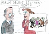 Cartoon: Disziplin (small) by Jan Tomaschoff tagged spahn,cdu,fraktionszwang,gewissen,abgeordnete