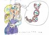 Cartoon: DNA (small) by Jan Tomaschoff tagged liebe,fortpflanzung,genetik,erotik