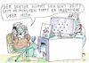 Cartoon: Doktor (small) by Jan Tomaschoff tagged gesundheit,arzt,patient,kommunikation,bürokratie