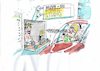 Cartoon: Drive in (small) by Jan Tomaschoff tagged corona,epidemie,kontakte,fitness