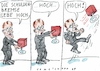 Cartoon: hoch (small) by Jan Tomaschoff tagged merz,schuldenbremse,finanzen