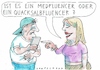 Cartoon: Influencer (small) by Jan Tomaschoff tagged internet,gesundheit,medfluencer