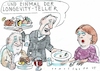 Cartoon: Longevity (small) by Jan Tomaschoff tagged diät,fasten,lebensspanne,gesundheit