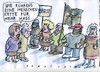Cartoon: Menschenkette (small) by Jan Tomaschoff tagged fremdenhass