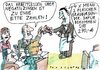 Cartoon: Negativzins (small) by Jan Tomaschoff tagged geld,negativzins