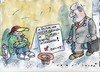 Cartoon: Niedrigzinsen (small) by Jan Tomaschoff tagged wirtschaft,zinsen,geld