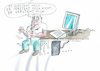 Cartoon: PC (small) by Jan Tomaschoff tagged edv,pc,mensch,maschine