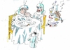 Cartoon: romantisch speisen (small) by Jan Tomaschoff tagged gastronomie,personalmangen,maschinen,ernährung