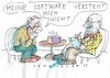 Cartoon: Software (small) by Jan Tomaschoff tagged pc,internet,beziehungen