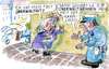 Cartoon: überwältigt (small) by Jan Tomaschoff tagged harmlos,überwältigen,überfall,kriminalität,polizei,mehrheit