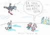 Cartoon: volatil (small) by Jan Tomaschoff tagged politiker,trump