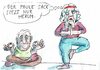 Cartoon: Yoga (small) by Jan Tomaschoff tagged pertnerschaft,yoga