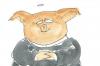 Cartoon: schweinepriester (small) by nele andresen tagged schwein,