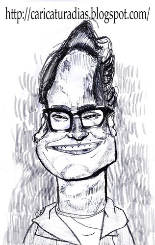 Cartoon: Johnny Galecki (medium) by MRDias tagged caricature