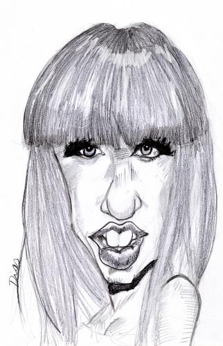 Cartoon: Lady Gaga (medium) by MRDias tagged caricature