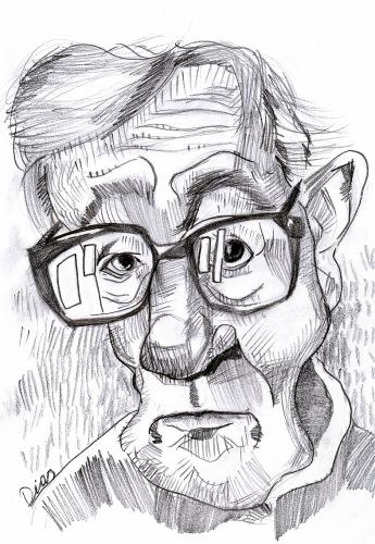 Cartoon: woody Allen (medium) by MRDias tagged caricature