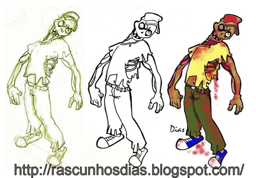 Cartoon: Zumbi (medium) by MRDias tagged cartoon