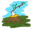 Cartoon: ax (small) by draganm tagged ax trees