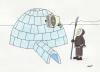 Cartoon: eskimo (small) by draganm tagged eskimo,igloo,climate,change
