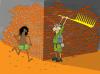 Cartoon: trap (small) by draganm tagged trap comb cave people