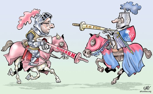 Cartoon: France (medium) by Damien Glez tagged elections,france