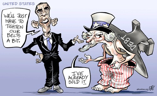 Cartoon: Obama (medium) by Damien Glez tagged obama,usa