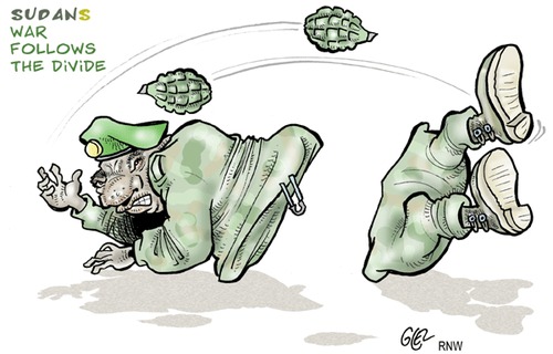 Cartoon: Sudan (medium) by Damien Glez tagged sudan