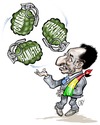Cartoon: Interim Mali President (small) by Damien Glez tagged mali,president,dioncounda,traore