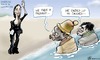 Cartoon: Lampedusa angelina (small) by Damien Glez tagged lampedusa,angelina,jolie