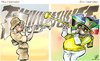 Cartoon: Vuvuzela (small) by Damien Glez tagged vuvuzela world cup south africa football