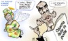 Cartoon: Wangari Maathai (small) by Damien Glez tagged obama,wangari,maathai,polls