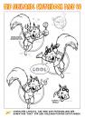 Cartoon: Character Sketches (small) by FeliXfromAC tagged charakter,model,sheet,felix,alias,reinhard,horst,aachen,chipmunk,eichhörnchen,mascot,sympathiefigur,design,line,layout,entwurf,comic,cartoon,illustration