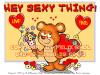 Cartoon: Hey Sexy Thing! (small) by FeliXfromAC tagged valentins tag felix alias reinhard horst bär bear love liebe herz herzen heart hearts aachen design line comic cartoon grüße greetings