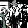 Cartoon: Richard Diamond- Gibson case (small) by illustrita tagged man,mann,woman,frau,gun,waffe,detective,private,eye