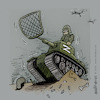 Cartoon: last resort (small) by Jo Drathjer tagged krieg,dronen,panzer,war,russia,russland,ukraine,tank,fly,drone,weapons