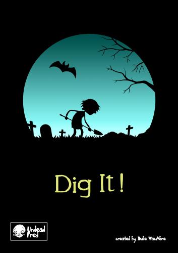 Cartoon: Dig it (medium) by volkertoons tagged creeps,creepy,horror,dark,romantic,romantik,halloween,mond,tod,zombies,moon,full,vollmond,digger,grave,totengräber,friedhof,graveyard,illustration,cartoon,volkertoons