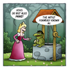 Cartoon: Prinz (small) by volkertoons tagged volkertoons cartoon märchen fairy tale prinz prince prinzessin princess frosch frog froschkönig lustig albern kalauer