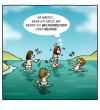 Cartoon: Walking on Water (small) by volkertoons tagged jesus water childhood wasser kindheit cartoon volkertoons