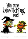 Cartoon: You are bewitching me! (small) by volkertoons tagged volkertoons cartoon comic karte grußkarte greeting card hexe witch gnom goblin zauberei sorcery hexerei witchcraft verzaubern bewitch lustig spaß humor fun funny