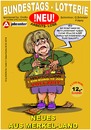 Cartoon: Bundestags-Lotterie (small) by cartoonist_egon tagged amt,arge,merkel,politik,soziales