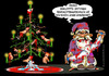 Cartoon: Weihnacht mal anders..... (small) by cartoonist_egon tagged säge,weihnachtsmann,baum