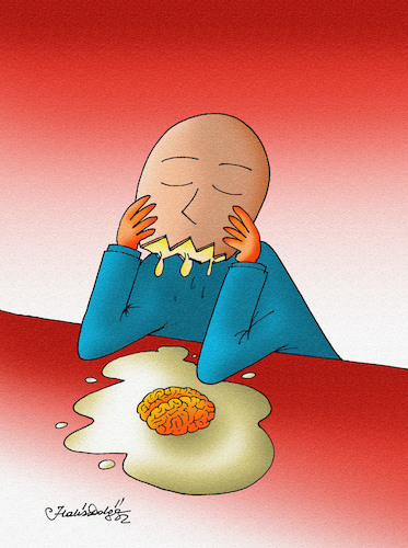Cartoon: Brain Egg (medium) by halisdokgoz tagged brain,egg