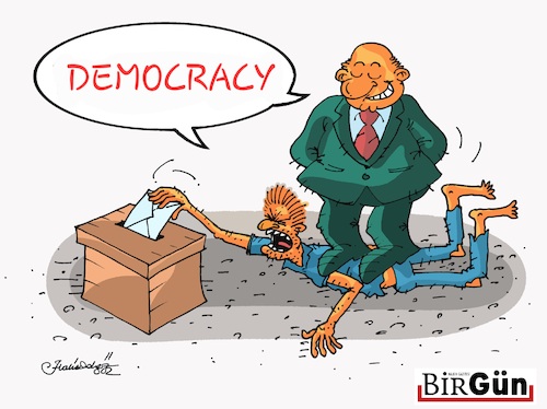 Cartoon: Democracy (medium) by halisdokgoz tagged ddmocracy