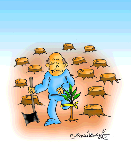 Cartoon: Ecosystem (medium) by halisdokgoz tagged ecosystem