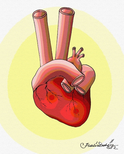 Cartoon: heartbeat victory (medium) by halisdokgoz tagged heartbeat,victory